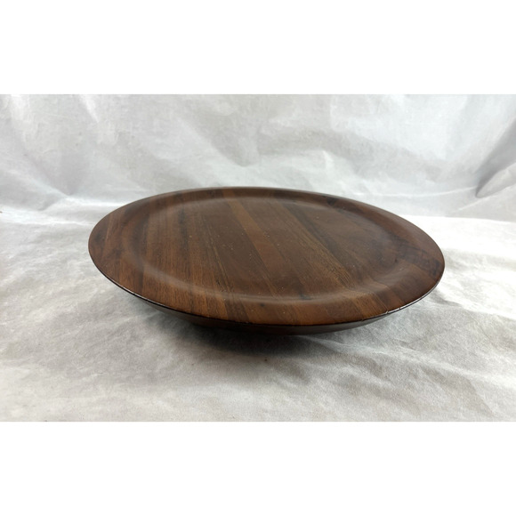 Solid American Walnut Wood 10" Lazy Susan Turntable Made in Lebanon Missouri USA - Picture 1 of 5